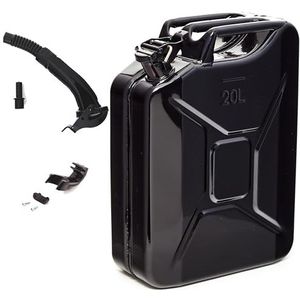 BW® - 20 Liter - Metalen Benzinejerrycan - Robuuste Kwaliteit - TÜV-gecertificeerd