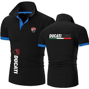 Heren Golf Poloshirt Voor Ducati Print Lente Zomer T Shirt Mode Korte Mouw Casual Sport Poloshirt,A,XXL