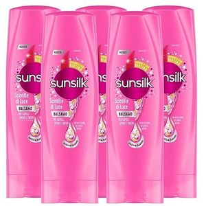 5 x Sunsilk Co-Creations Conditioner voor glinsterend licht + zijdeeffect voor dof en kroeshaar - 5 flessen à 200 ml