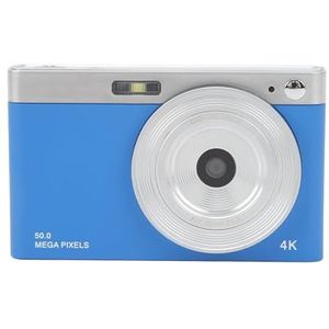 HD Digitale Camera, 16x Zoom Digitale Camera Kunststof 50MP voor Vlog (Blauw)