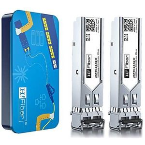 SFP Module, 1000Base-SX SFP Mini-GBIC Transceiver(550m, 850nm) for Cisco GLC-SX-MMD, Meraki MA-SFP-1GB-SX, Ubiquiti UF-MM-1G, Netgear AGM731F, TP-Link, D-Link, Mikrotik and Other Open Switch【2 Pack】