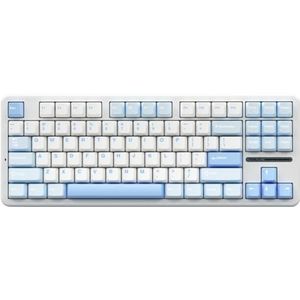 QPSJXN F87 Pro Wireless RGB mechanisch toetsenbord 75% TKL lay-out kleuropties Bluetooth 2024 Bluetooth Swap (Sea Salt Blue)