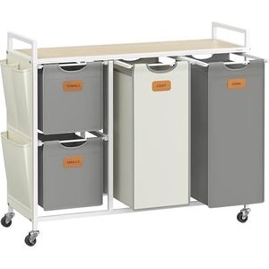 Waswagen - 150 Liter - 4 Wielen - Stalen Buizen - Waterafstotende Stof