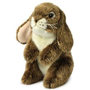Anna Club Plush Brown Bunny Standing Soft Toy - 18cm