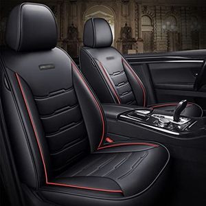 Stoelhoezen Beschermhoezen Auto Lederen Bekleding Voor Vw Voor Passat Voor Golf Voor Touran Voor Tiguan Voor Sharan Voor Jetta Voor Variant Voor Multivan Voor Scirocco Voor Magotan(Black Red Front+Rea