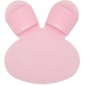 Siliconen voetenscrubber voor onder de douche, Siliconen bad- en douchevoetenreiniger met zuignappen, veelkleurig(Pink)