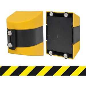 Wandmontage Intrekbare Riembarrière, Intrekbare Wachtrij-Touwbarrière Voor Feest/Hotelcrowd Control, Wachtrijbarrière Met Montageaccessoires, Maat Optioneel,Magneticversion-5m