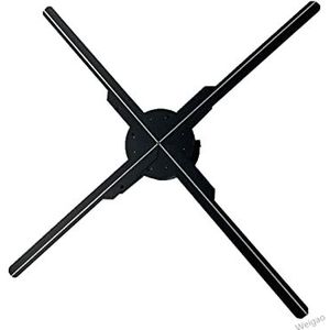 3D Hologram Fan, Hologram Fan Projector, Naked Eye 3D Projector Imaging Stereo Dynamische Lucht Roterende Suspension Led Lamp Ventilator Scherm Muur Opknoping Reclame Machine voor Winkel/Bar/Kerstmis/