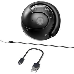 XLDZ Draadloze oordopjes vertaler apparaat: hoge geluidskwaliteit, directe taalondersteuning voor naadloze reiscommunicatie - zwart/beige (wit)