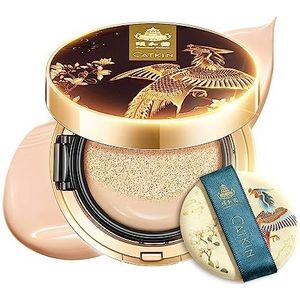 BB Cream Air Cushion Foundation Moisture Natural Cover Concealer Medium/Licht 0,46 ounce + Vrije vulling C02 (Ivory (Licht))')