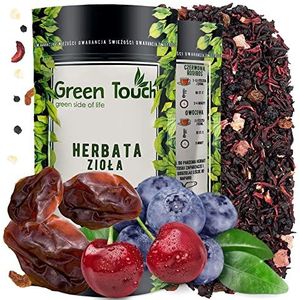 GreenTouch • vruchtenthee los 100 g • Dry cherries in rum • vruchtenthee van de beste kwaliteit