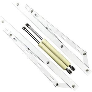 KRXSOBNV, Gasveer Lift Up Lifter, Bedkast Deksel Organizer, Schokken En Struts Beugel, Stille Demping, Slijtvast for Bed, Lift Ondersteuning,Pneumatische bedlift beugel(White 2pcs,1500MM)