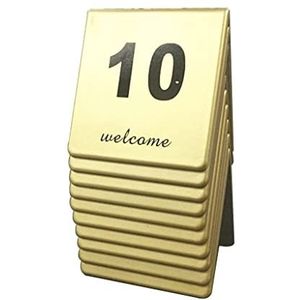 Tabelnummers, Tafelnummers, dubbelzijdige tafelnummerplaten 8x8cm for restaurantbanketten(45687)