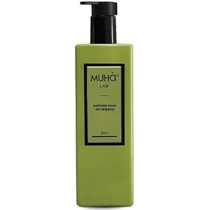 MUHA' | Handzeep, geur bergamot en barnsteen riet, hydraterende vloeibare reiniger, formaat 450 ml