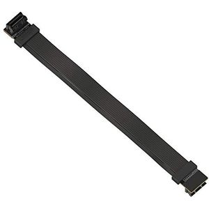 LINKUP - Z-Shaped Flexible SLI Bridge GPU Cable High-Speed Technology Premium Shielding 85 ohm Design for NVIDIA GPUs Graphic Cards┃Reversed Connectors┃NOT compatible with AMD or RTX 2000/3000 [40 cm]