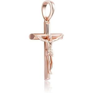 Dames 925 zilveren vlinder hanger, zircon, vrouwen dolk licht luxe ketting (Rose Gold Jesus,925 silver)