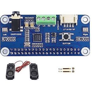 Coolwell WM8960 Audio Module Hi-Fi Sound Card HAT voor Raspberry Pi 4B+ 4B 3B+ 3B 2B+ Zero W WH 2W Stereo CODEC Play/Record