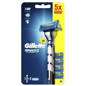 Gillette Mach3 Turbo - Scheerapparaat - Met 5 Verwisselbare Messen