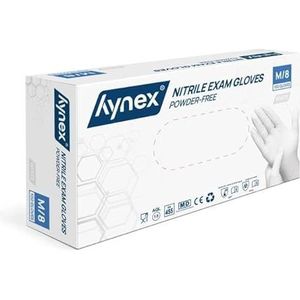 Hynex Nitril handschoenen maat M wit 100/doos 3,5gram