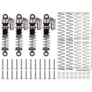 IWBR 39MM Schroefdraad Schokdemper Olie Demper Upgrade Onderdelen for 1/24 RC Crawler Auto Axiale SCX24 C10 JLU Gladiator (Size : 4PCS Grey-01)