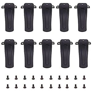 10 STKS Radio Riem Clip Klem, Taille Riem Clip PVC Walkie-Talkie Riem Clip W/20 Schroef Voor Twee Manier Radio