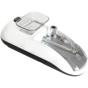 tabaksrolmachine, Elektrische automatische sigarettenrolmachine, sigarettenvulmachine, draagbare tabaksaccessoires, geschikt for 8 mm/6,5 mm pijpen(White)