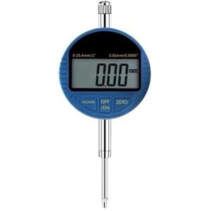 Digitale micrometer, 0,001 mm, elektronische micrometer, 0-25,4 mm, metrische en Engelse micrometer, U-datumverzamelaar (25,4 x 0,01 mm)
