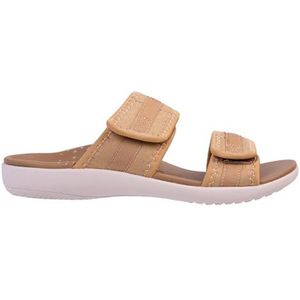 Spenco Slide-sandaal in stijl voor dames, bruin, 5 UK Wide