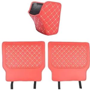 Voor CX-9 CX9 CX 9 TC 2016~2023 Anti-vuile Pad Opslag Tapijt Anti Kick Mat Autostoel terug Protector Covers (Color : Red A Half)