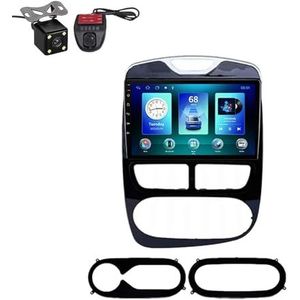 FONALO Android 11 Autoradio Stereo, 22,9 cm (9 inch), Touchscreen, GPS-navigatie, met Auto-Display, Aansluiting en weergave van FM-Achtercamera, voor Renault Clio 3 4 2012-2019 (Kleur: T, Maat: QT3