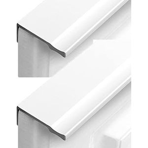 Onzichtbare handgreepruimte aluminium deurknop kledingkast keukenkast verborgen handgrepen meubelpoortknoppen wit 2 stuks (totale lengte 1000 mm) (Color : White, Size : Hole distance 96mm)