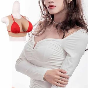 XSWL Siliconen borstplaat nepborsten realistische borstprothesen voor transgenders, travestieten en dragqueens,Nude,Cotton B Cup