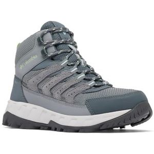 Columbia Strata Trail Mid waterdichte wandelschoen voor dames, Titanium grijs staal salieblad, 36 EU