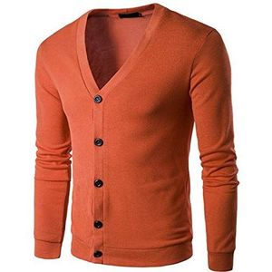 Heren Vest - Effen Kleur - Slim Fit - V-hals - Lichtgewicht Gebreide Kleding