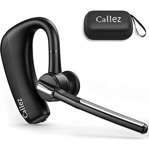 Headset Bluetooth met CVC8.0 Dual Microfoon Noise Cancelling, draadloze hoofdtelefoon V5.0 draadloze headset mobiele telefoon voor iPhone Samsung smartphone autorijden business office, heldere chat,