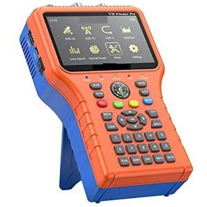 Satellietzoeker V8 Finder Pro Satellietsignaalzoeker DVB-S2X/S2/S/T2/T/C/ATSC-C H.265 Auto Bereken Hoek Van AZ, EL Ondersteuning ACM APP