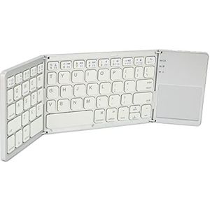 Bluetooth-Toetsenbord, 63-Toetsen Draagbaar Opvouwbaar Bluetooth-Toetsenbord voor Thuis, op Reis, op Kantoor (Zilver)
