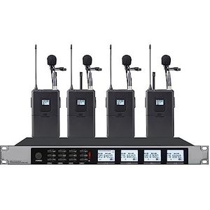 Complete podcastkit, Draadloos microfoonsysteem Headsetmicrofoon Condensatormicrofoon Geschikt for kerkpodiummicrofoon(Lavalier microphone)
