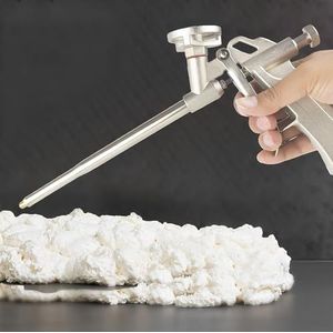 CINY Polyurethaan Schuimpistool, Metaal Pu Schuimpistool Kitpistool Maakt Het Mogelijk Om Expanderend Schuim Aan Te Brengen In Kleine Openingen Voor Breeuwen Vullen Afdichting (Goud)