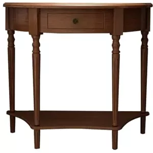 Vintage bruin-zwarte consoletafel - met laadstation & USB-poorten voor achter de bank