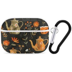 AirPods Pro - Hoes Cover - Planten en Theepot - PC Veiligheidsmateriaal