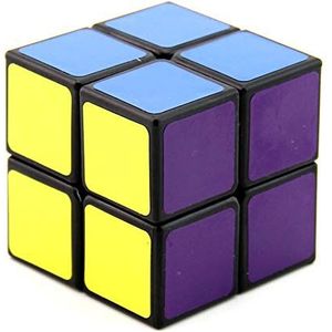 ETbotu Magische kubus 2 x 2 dobbelstenen met variabele snelheid verstelbaar glad zwart.