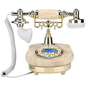 VDLLQYN, FSK/dual systeem vaste telefoon, Europese stijl retro vintage analoge telefoon vaste telefoon for geschenken/woonkamer ，Antieke telefoon