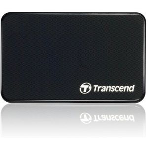 Transcend SSD mobiele externe harde schijf 4,6 cm (1,8 inch) USB 2.0 Solid State Drive MLC zwart 128 GB zwart
