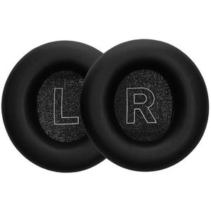 kwmobile 2x oorkussens compatibel met Beoplay H4 / H6 / H7 / H9 / H9i / HX / H9 Gen3 oorkussens - Earpads voor koptelefoon - Kunstleer en schuim in zwart