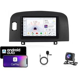 9 Inch Autoradio Compatibel voor Hyundai Sonata NF 2004-2008 met GPS Navigatie CarPlay Android Auto Acht-Core 4G Bluetooth WiFi MirrorLink Stuurwiel Afstandsbediening(T1 4 Core Wifi 1G+16G)