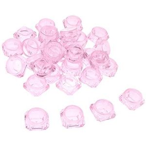 30X Kosmetische Steekproef Lege Containers om Potten voor Roze Poeder van de Oogschaduw