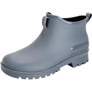 Tuinschoenen for dames, waterdichte regenlaarzen for dames - comfortabel interieur, brede kuitlaarzen for dames - gemakkelijk aan en uit te trekken(Gray_39)