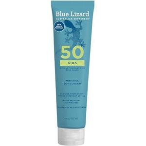 BLUE LIZARD Kids Sunscreen Lotion SPF 50+ 5oz Tube, Cream (F62450)