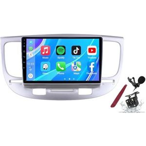 Android 14 Autoradio Stereo voor K-IA RIO 2 (2005-2010) 9-inch Touchscreen Multimedia Player met Draadloze Carplay GPS Navigatie FM RDS Bluetooth 5G-WiFi SWC DSP,M120s